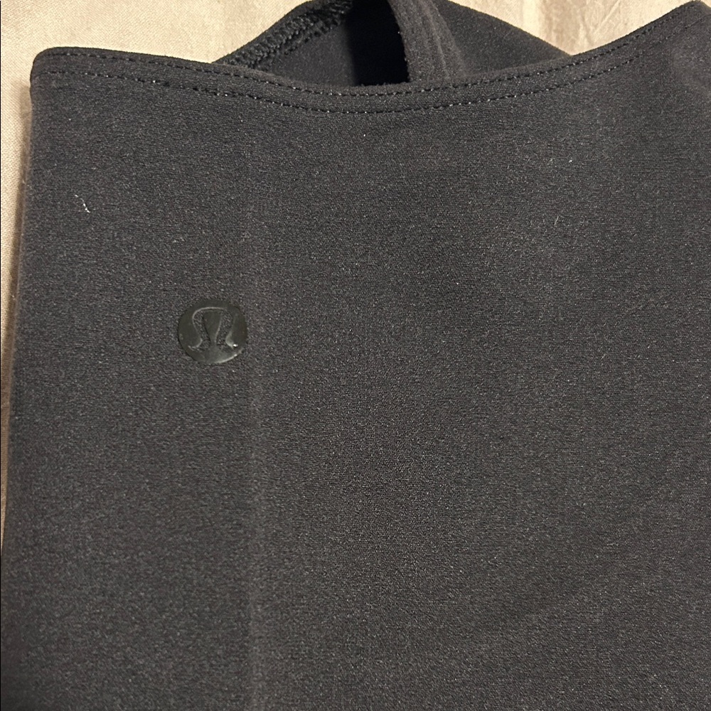 Lululemon Black Cropped Long Sleeve with Eyelet Cut Out Details